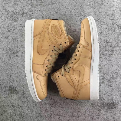 Authentic Air Jordan 1 Vachetta Tan